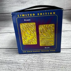 Pokemon Jigglypuff Limited Edition 23K Gold-Plated Trading Card Burger King 1999 - Image 5