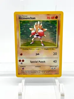 Hitmonchan 1999 Pokemon TCG 7/102 Holo Card Rare - Image 1