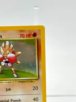 Hitmonchan 1999 Pokemon TCG 7/102 Holo Card Rare - Image 3