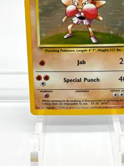 Hitmonchan 1999 Pokemon TCG 7/102 Holo Card Rare - Image 5