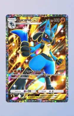Lucario EX PTCGP Pokemon TCG Pocket English Shining Revelry Digital Card FA - Image 1