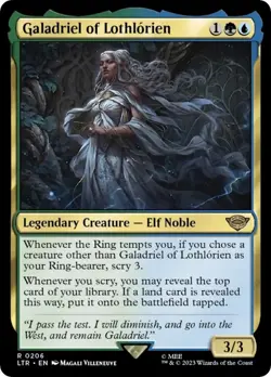 MTG Foil - Galadriel of Lothlorien - 206 / NM / English - Image 1