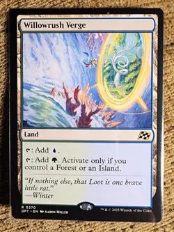MTG Willowrush Verge - Aetherdrift #0270 Blue / Green Land R MINT! Never Played! - Image 1