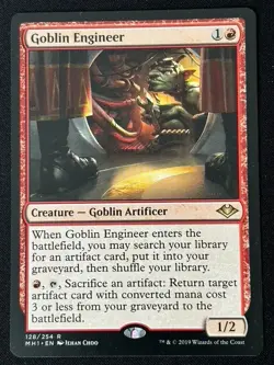 1x MTG Goblin Engineer - Modern Horizons (MH1) #128 - Magic the Gathering - Image 1