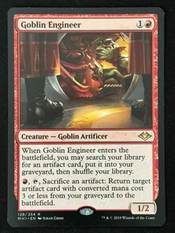 1x MTG Goblin Engineer - Modern Horizons (MH1) #128 - Magic the Gathering - Image 3
