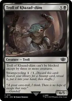 MTG Foil - Troll of Khazad-dum - 111 / LP / English - Image 1