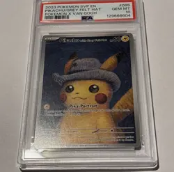 PSA 10 Van Gogh Pikachu with Grey Felt Hat SVP EN 085 Black Star Pokemon Card - Image 2