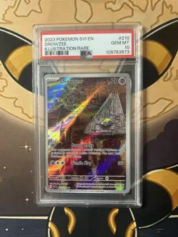 Pokemon Drowzee TCG Scarlet & Violet Holo Illustration Rare Card 210/198 PSA 10 - Image 4
