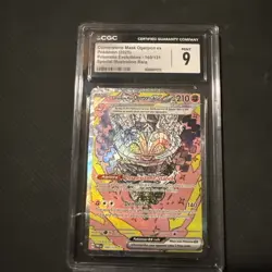 2025 Pokemon SV Prismatic Evolutions Cornerstone Mask Ogerpon ex #160/131 CGC 9 - Image 1