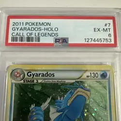 Gyarados Reverse Holo 7/95 - Pokemon Call of Legends PSA 6 - Image 3