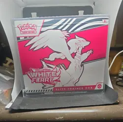 Pokemon TCG White Flare Elite Trainer Box Factory Sealed With Protective Case - Image 1