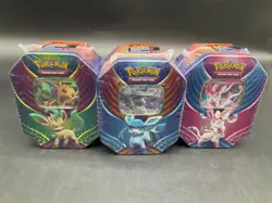 Lot of (15) Pokemon Evolution Celebration Sylveon Leafeon Glaceon GX Tins NEW - Image 2