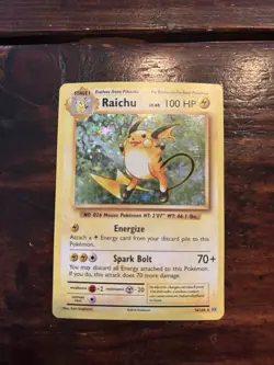Pokemon TCG Raichu 36/108 - LP - XY Evolutions - Image 1
