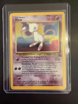 2000 Pokemon - Mew Holo - WOTC Black Star Promo #9 - Pokemon League Mp - Image 1