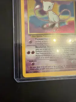 2000 Pokemon - Mew Holo - WOTC Black Star Promo #9 - Pokemon League Mp - Image 5