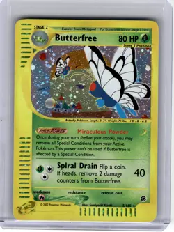 2002 Pokemon—Butterfree #5 Expedition Base Set—Rare Holo [Lightly Played] - Image 1