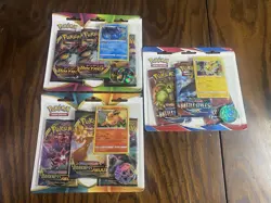 Pokemon TCG Flareon Jolteon Vaporeon 3-Pack Blisters Darkness Battle Vivid X3 Lo - Image 1