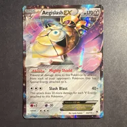 Pokemon TCG Aegislash EX 65/119 XY Phantom Forces Holo Ultra Rare Steel 170HP - Image 1