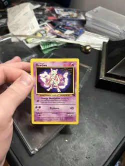 Pokemon TCG Mewtwo Black Star Promo 3 WOTC 1999 WB ‘The First Movie’ Stamp NM - Image 1