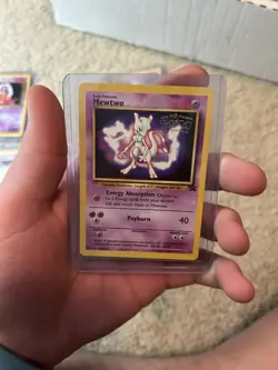 Pokemon TCG Mewtwo Black Star Promo 3 WOTC 1999 WB ‘The First Movie’ Stamp NM - Image 3