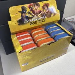 One Piece TCG Tin Pack Set Vol. 2 Set Lot Of 12 TS-02 with Display English NEW - Image 2