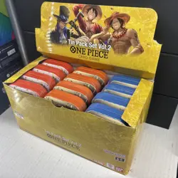 One Piece TCG Tin Pack Set Vol. 2 Set Lot Of 12 TS-02 with Display English NEW - Image 3