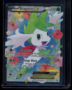 Shaymin EX RC21/RC25 Full Art Pokemon Card HP Heavily Played - Image 1