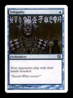 Telepathy LP Light Play Magic 2010 MTG [7802] - Image 1