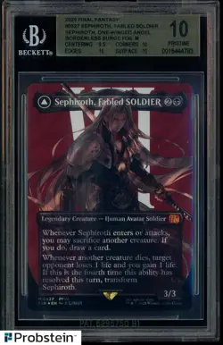 2025 MTG Final Fantasy Borderless Surge Foil #0527 Sephiroth BGS 10 PRISTINE - Image 1