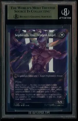 2025 MTG Final Fantasy Borderless Surge Foil #0527 Sephiroth BGS 10 PRISTINE - Image 3