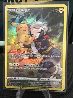 Pokemon Pikachu Full Art Holo Lost Origin Trainer Gallery TG05/TG30 - Image 1