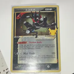 Pokemon Greninja Star SWSH144 25th Anniversary Promo Holo Sword & Shield 130HP - Image 1