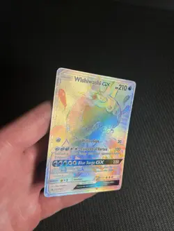 Pokemon TCG Wishiwashi GX (Secret) 151/145 Sm-Guardians Rising Holo LP - Image 4