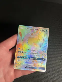 Pokemon TCG Wishiwashi GX (Secret) 151/145 Sm-Guardians Rising Holo LP - Image 5