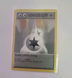 Pokemon 1st Edition Base Set Double Colorless Energy 96/102 - Image 1