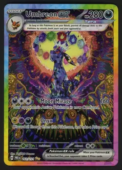 Pokemon Scarlet & Violet Prismatic Evolutions #161/131 Umbreon ex SIR Sunbreon - Image 1