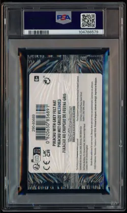 Pokemon Pikachu with Grey Felt hat Van Gogh 085 Graded Sealed Promo PSA 10 - Image 3