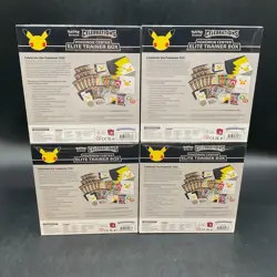 Lot (4) Pokemon Celebrations Pokemon Center Elite Trainer Box Exclusive Sealed - Image 2
