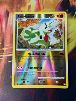 Larvitar 87/123 LP Reverse Holo Mysterious Treasures 2007 Pokemon TCG - Image 1