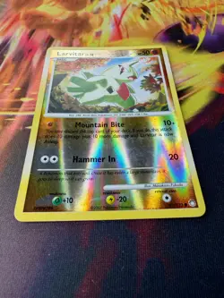 Larvitar 87/123 LP Reverse Holo Mysterious Treasures 2007 Pokemon TCG - Image 2