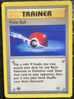 Poke Ball #64/64 1st Edition Jungle NM/Near Mint Pokemon 1999 - Image 1