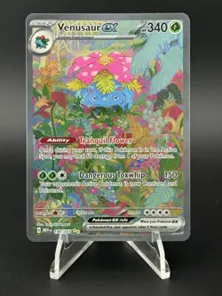 Venusaur ex 198/165 Scarlet & Violet 151 Special Illustration Rare Pokemon Mint - Image 1