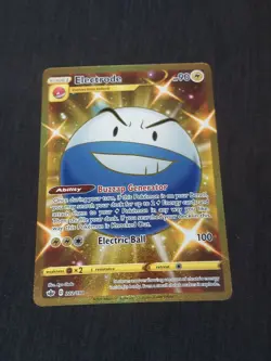 2021 POKEMON ELECTRODE CHILLING REIGN GOLDEN SECRET RARE 222/198 💎 - Image 1