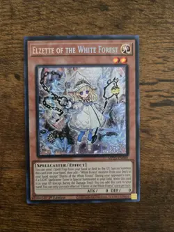 Yu-Gi-Oh! TCG Elzette of the White Forest Prismatic Secret Rare Card MP25-EN080 - Image 1