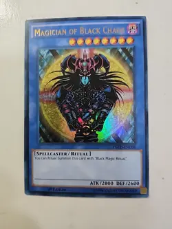 Yu-Gi-Oh! TCG Magician of Black Chaos 1st Edition Ultra Rare YGLD-ENC01 - Image 1
