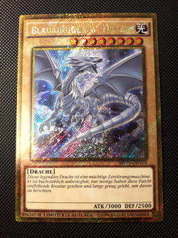 Yu-Gi-Oh! Blauaugiger w. Drache, MVP1-DEGV4, Gold SCR, Limitiert, Deutsch, NM-EX - Image 1