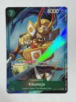 One Piece TCG Kikunojo Alternate Alt Art SR EB04-012 English OP14 Azure Seven NM - Image 1