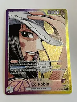 Nico Robin OP09-062 Leader Alt Art English NM One Piece Card - Image 2