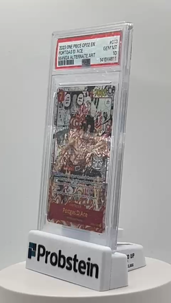 2023 One Piece OP-02 EN Manga Alternate Art #013 Portgas D Ace PSA 10 GEM MINT - Image 2