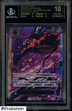 2025 One Piece Demon God EN OP13 #083 St. Jaygarcia Saturn BGS 10 BLACK LABEL - Image 1